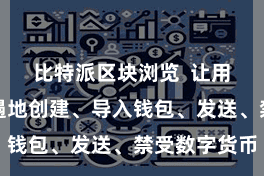 比特派区块浏览 让用户不错邋遢地创建、导入钱包、发送、禁受数字货币