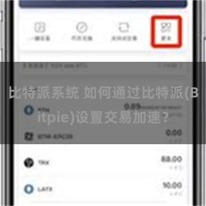 比特派系统 如何通过比特派(Bitpie)设置交易加速？