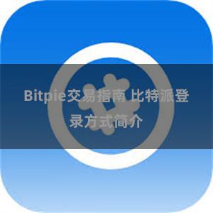 Bitpie交易指南 比特派登录方式简介