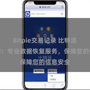 Bitpie交易记录 比特派恢复数据：专业数据恢复服务，保障您的信息安全