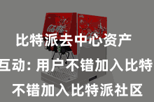 比特派去中心资产  - 社区互动: 用户不错加入比特派社区